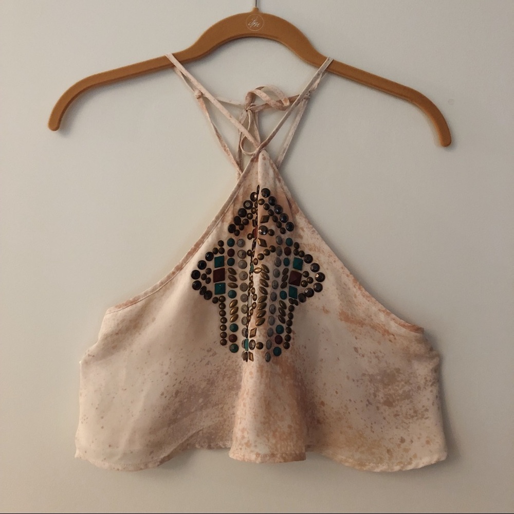 Urban Outfitters Ecote Aztec Crop Top